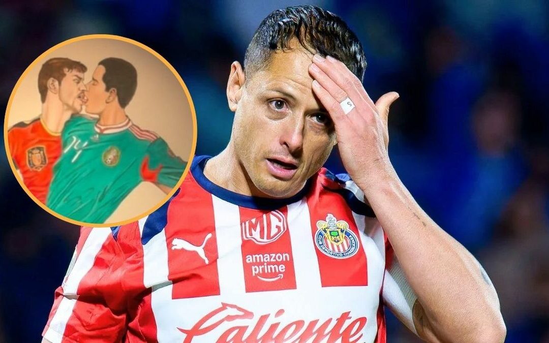 El Mural Polémico de Sia: ¿Chicharito Besando a Íker Casillas?