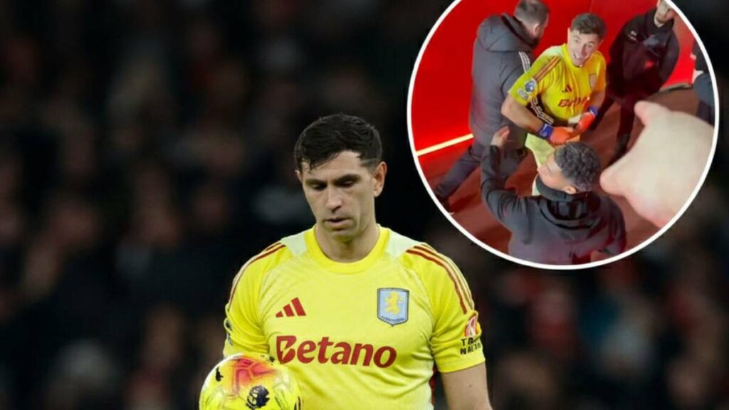 Dibu Martínez Involucra en un Altercado con Aficionados del Arsenal: Captado en Video