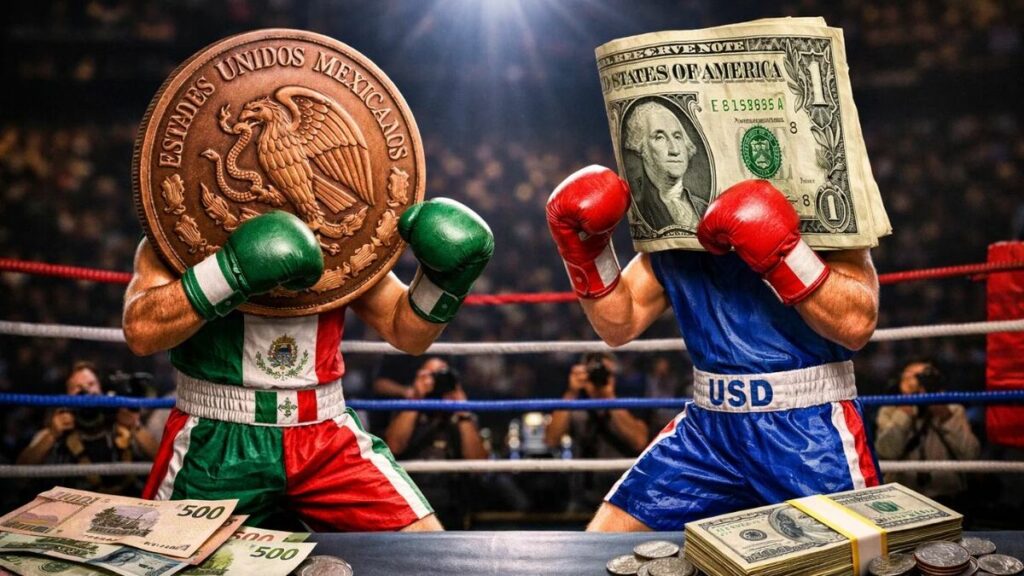 El peso mexicano se fortalece al cierre de 2025: cotización de 17.97 por dólar