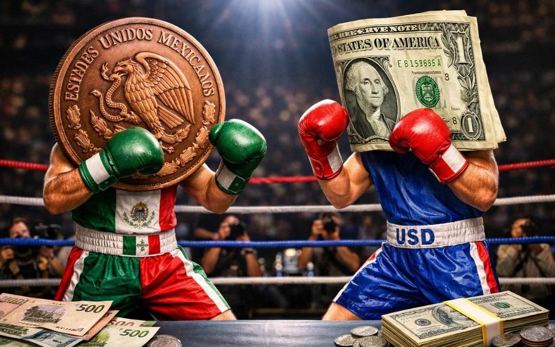 El peso mexicano se fortalece al cierre de 2025: cotización de 17.97 por dólar