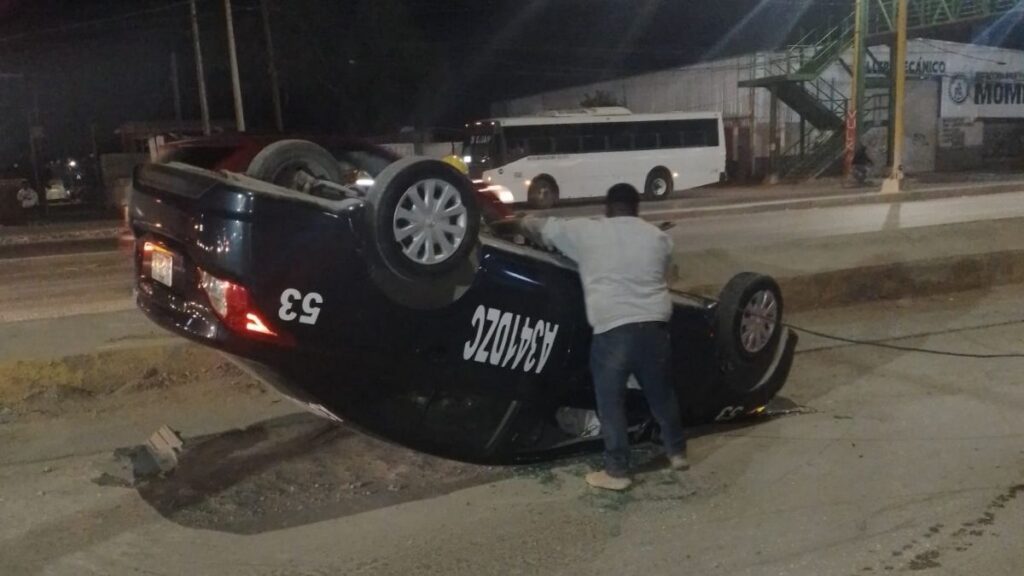 Taxista Sufre Volcadura Espectacular en Matamoros: Un Llamado a la Seguridad Vial