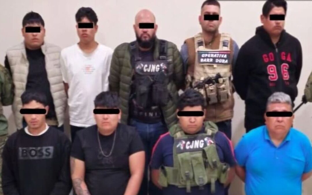 Alerta: Capturan a 9 Presuntos Miembros de La Barredora CJNG en Tecamachalco, Puebla